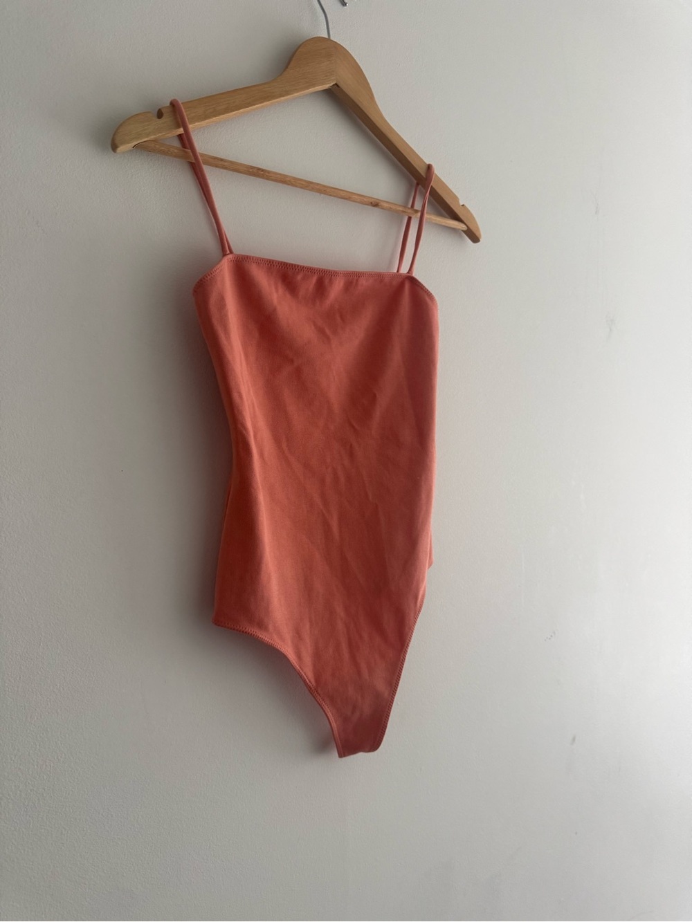 Aritzia Wilfred free rust Spaghetti-Strap One Piece bodysuit size S - Picture 3 of 7